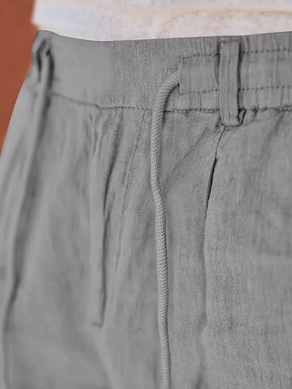 Clément™ | Pantalon large en lin avec cordon