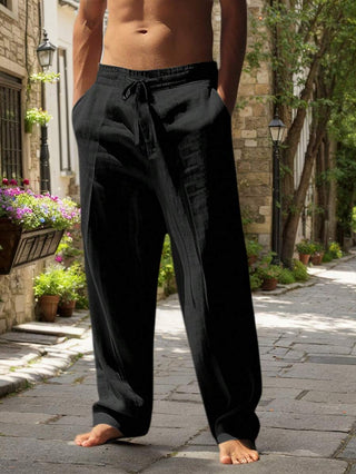 Florent™ | Pantalon léger en lin avec cordon