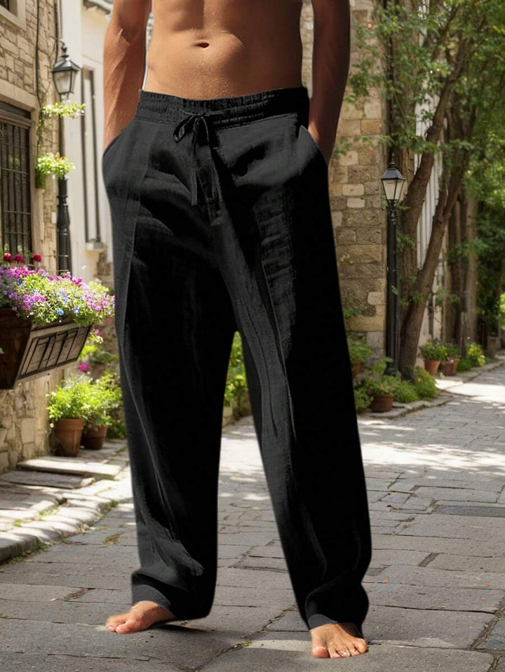 Florent™ | Pantalon léger en lin avec cordon