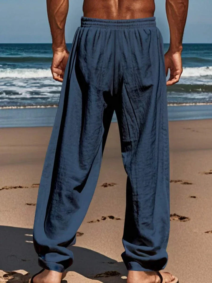 Florent™ | Pantalon léger en lin avec cordon