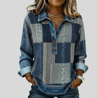 Meridell™ | Sweat à Imprimé Color Block