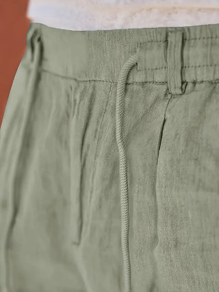 Clément™ | Pantalon large en lin avec cordon