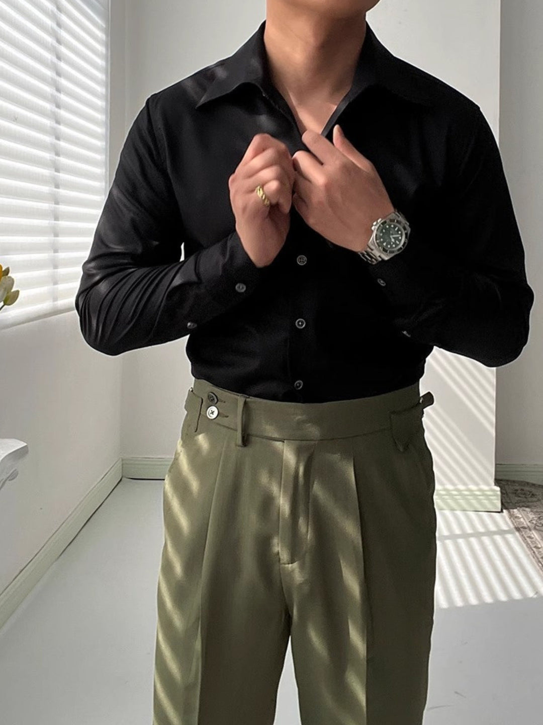 CHEMISE ATHLÉTIQUE ITALIENNE POUR HOMME EN BAMBOU