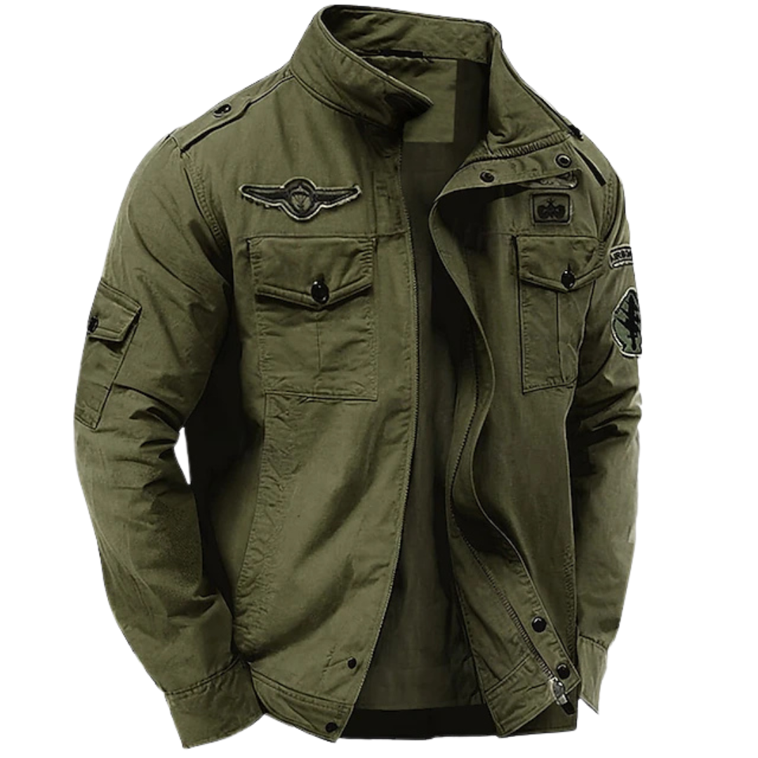 Veste militaire Marcel pour homme, coloris vert