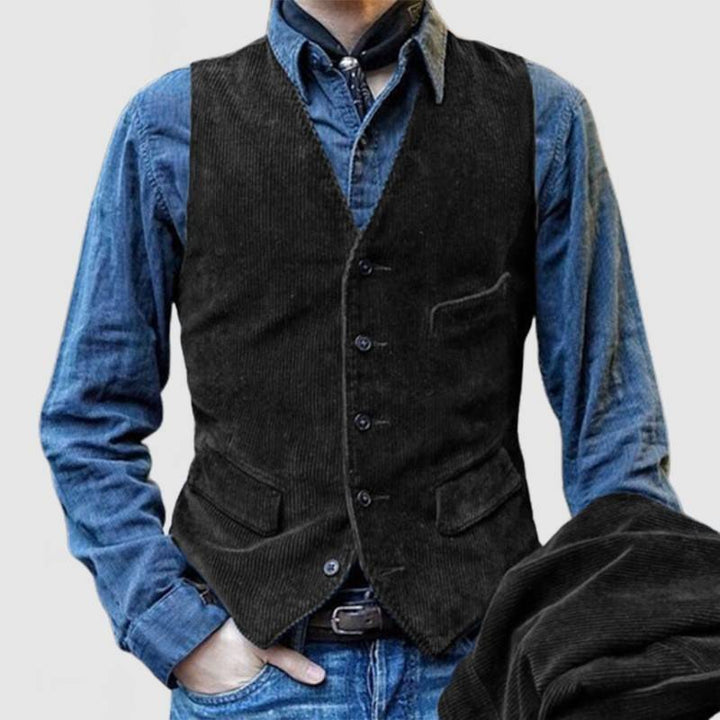 Édouard™ | Blazer en velours côtelé vintage avec gilet