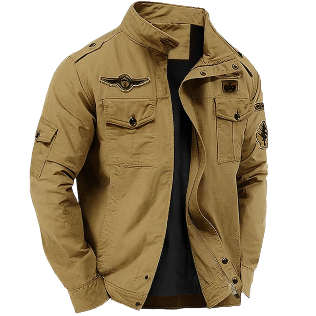 Veste militaire Marcel pour homme, coloris kaki