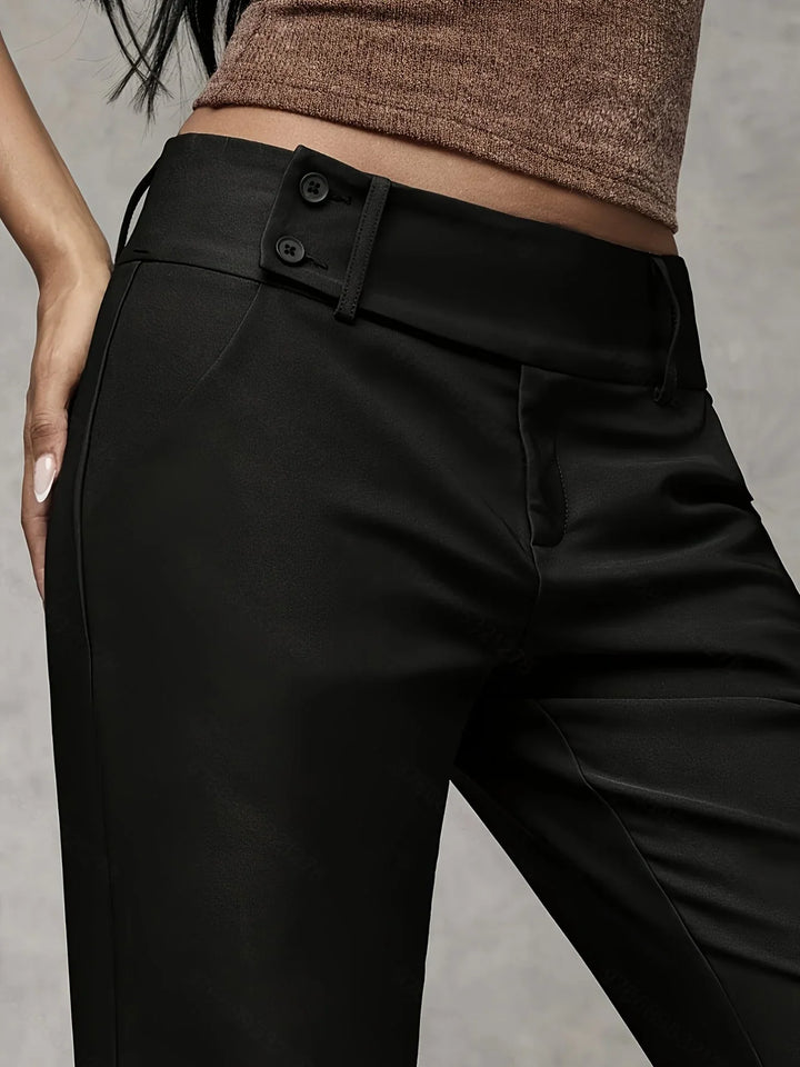 Pantalon large Odile, porté