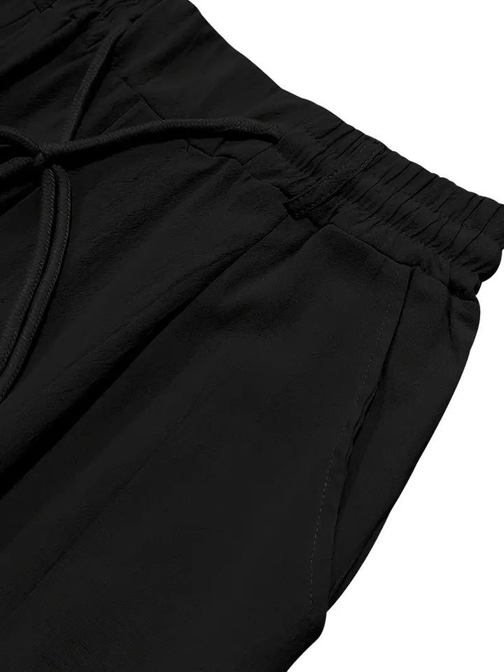 Clément™ | Pantalon large en lin avec cordon