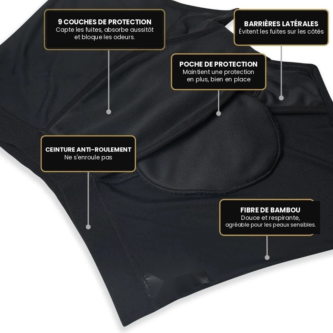 Henri™ | Boxer anti-fuites lavable pour homme