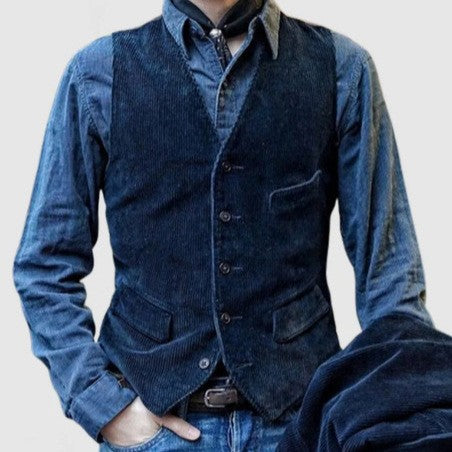Édouard™ | Blazer en velours côtelé vintage avec gilet