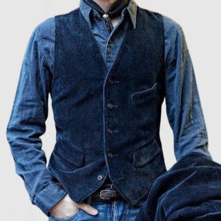 Édouard™ | Blazer en velours côtelé vintage avec gilet