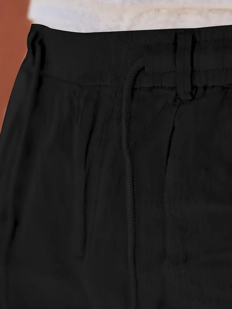 Clément™ | Pantalon large en lin avec cordon