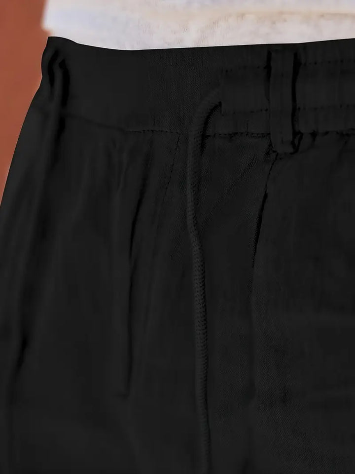 Clément™ | Pantalon large en lin avec cordon