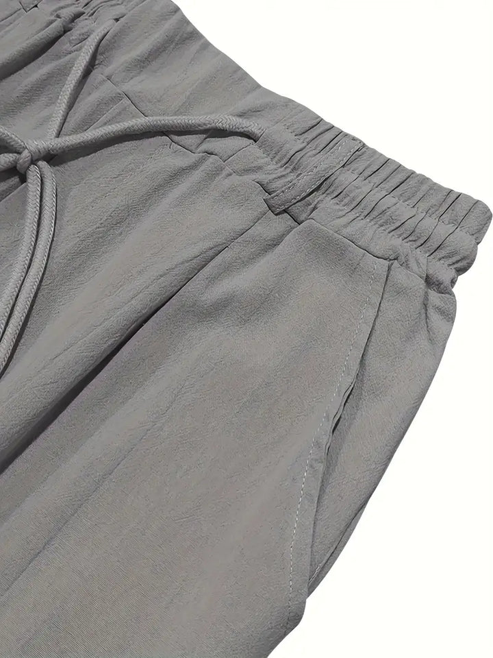 Clément™ | Pantalon large en lin avec cordon
