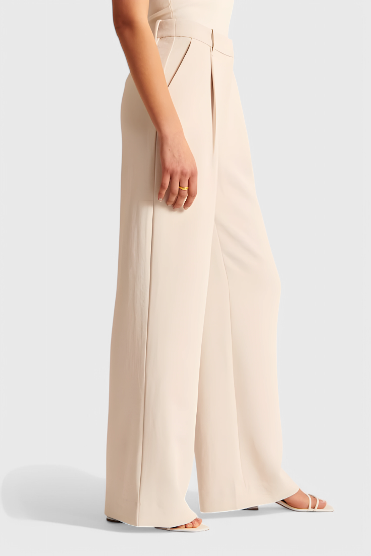 Marine™ | Pantalon large taille haute