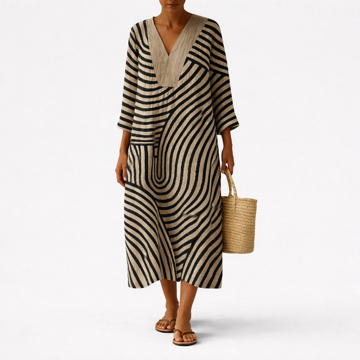 Freja™ | Robe Rayée Élégante