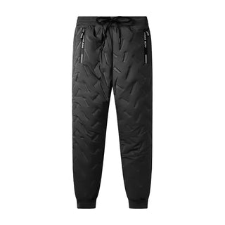 Pantalon thermique Gaspard noir doublé polaire