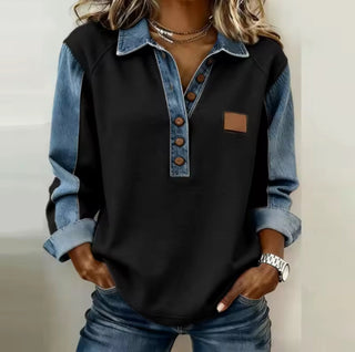 Voxanne™ | Pull en Jean Kraag