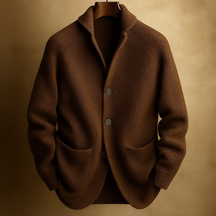Sylvain™ | Gilet en laine côtelée