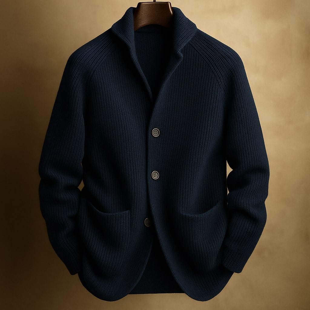 Sylvain™ | Gilet en laine côtelée