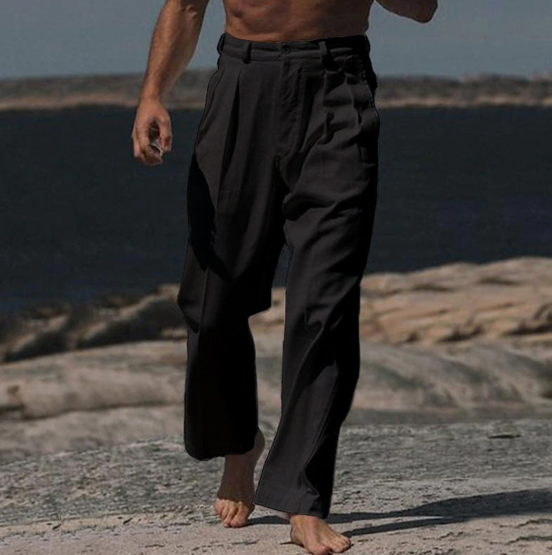 Ivan™ | Pantalon large en lin pour homme