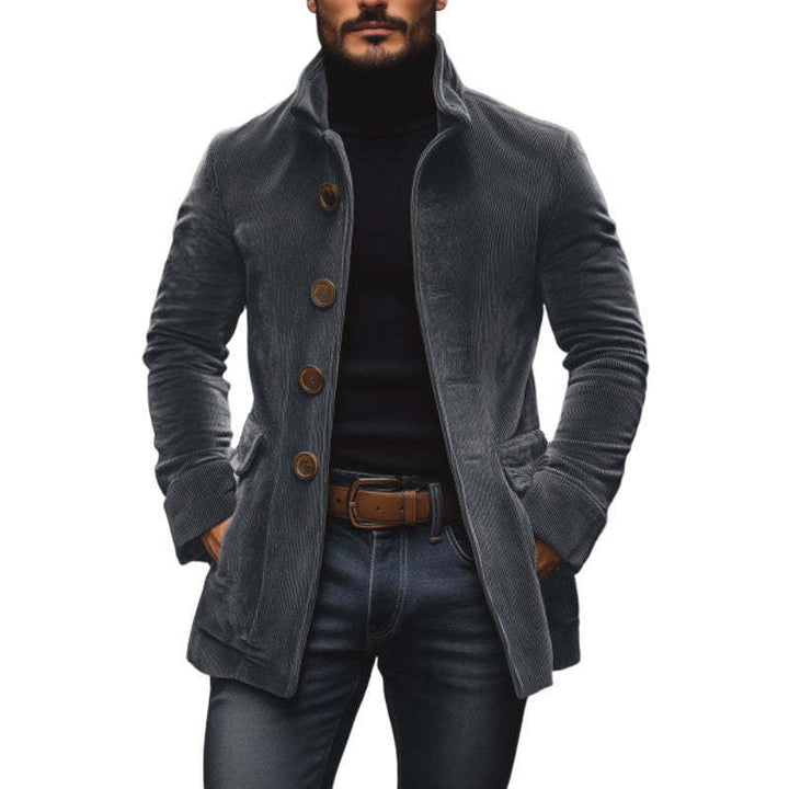 Veste en velours côtelé Théodore pour homme, coloris gris