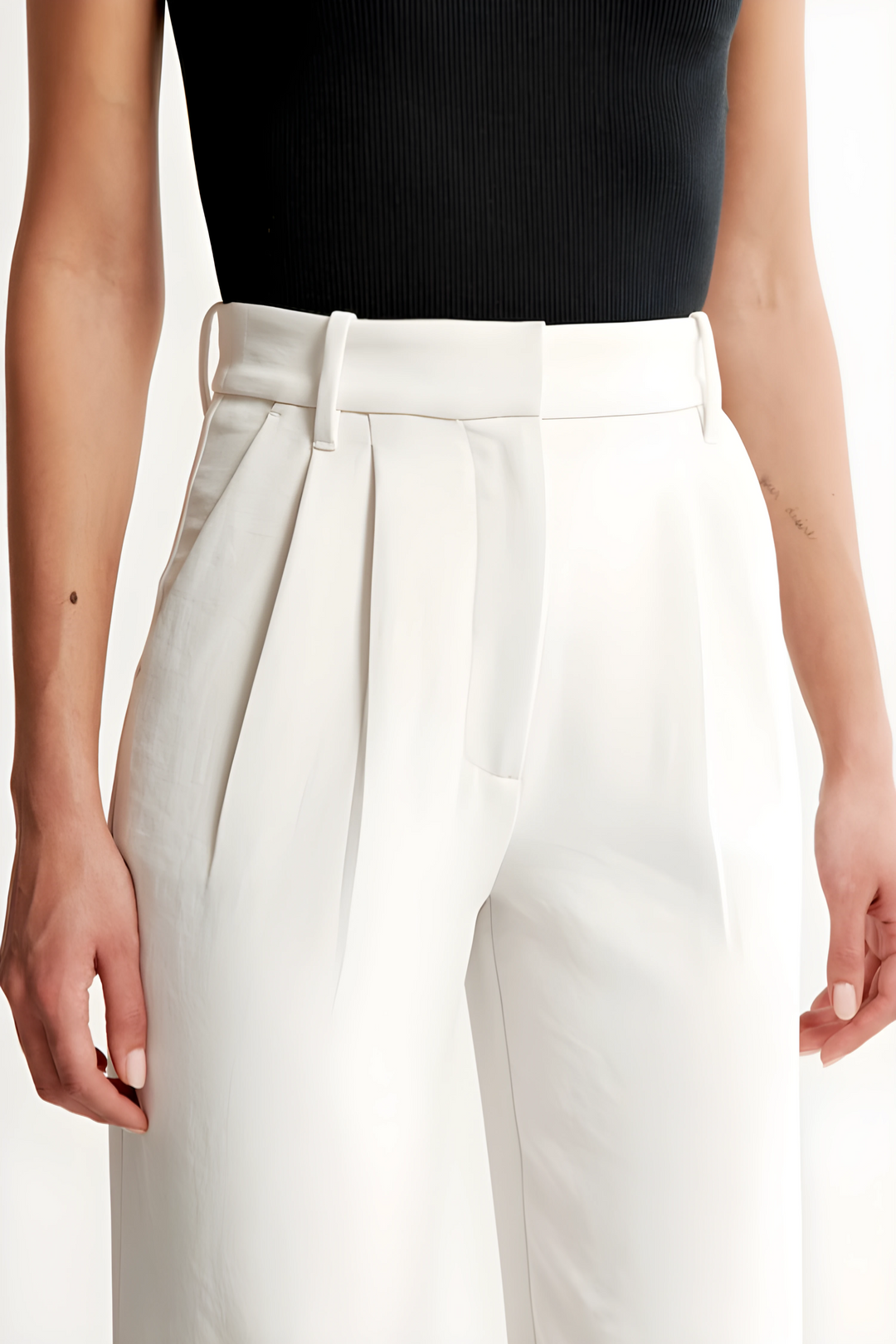 Marine™ | Pantalon large taille haute