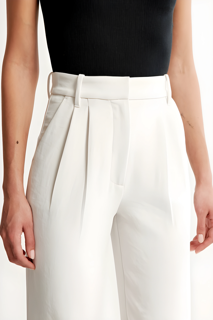 Marine™ | Pantalon large taille haute