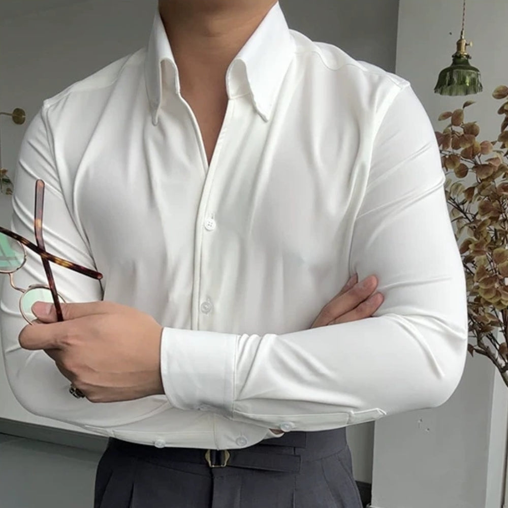 CHEMISE ATHLÉTIQUE ITALIENNE POUR HOMME EN BAMBOU