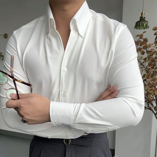 CHEMISE ATHLÉTIQUE ITALIENNE POUR HOMME EN BAMBOU
