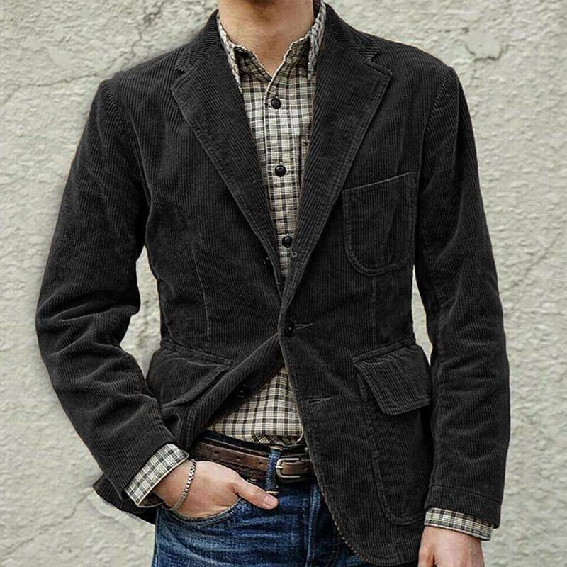Édouard™ | Blazer en velours côtelé vintage avec gilet