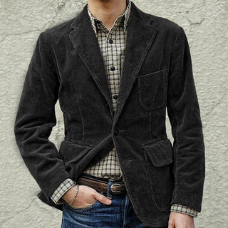 Édouard™ | Blazer en velours côtelé vintage avec gilet