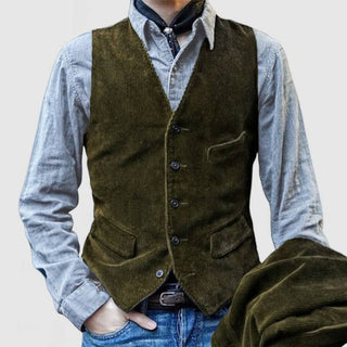 Édouard™ | Blazer en velours côtelé vintage avec gilet