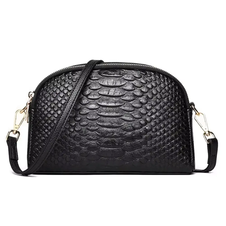 Cora | Belle mini sac à bandoulière et simili cuir avec motif crocodile
