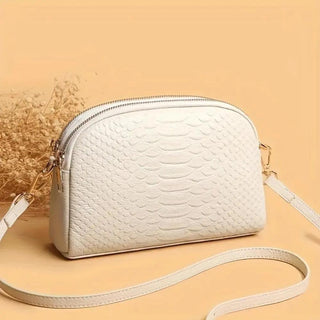 Cora | Belle mini sac à bandoulière et simili cuir avec motif crocodile