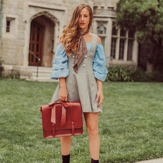 Noué | Sac Rétro Twist et Bleu-Rose