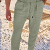 Clément™ | Pantalon large en lin avec cordon