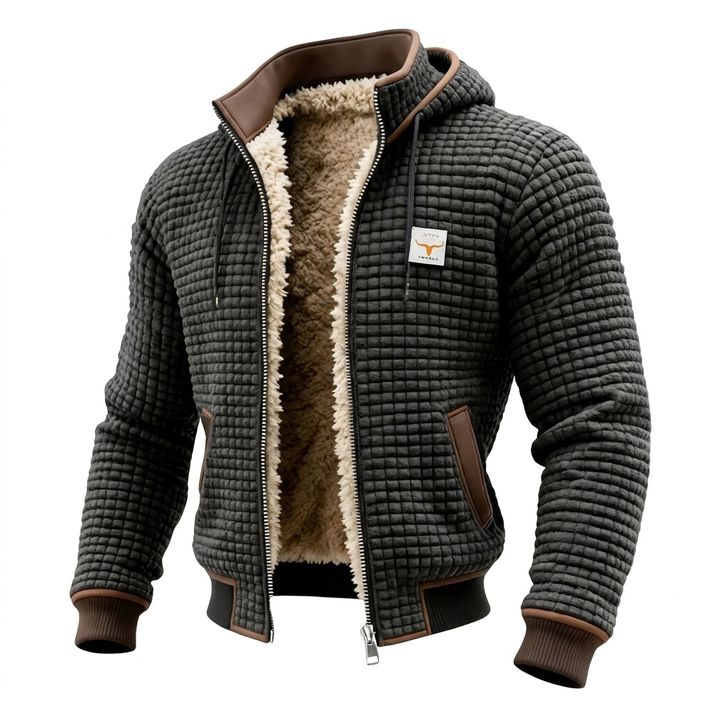 Laluna® | Veste Retro avec Capuche et Fermeture Éclair
