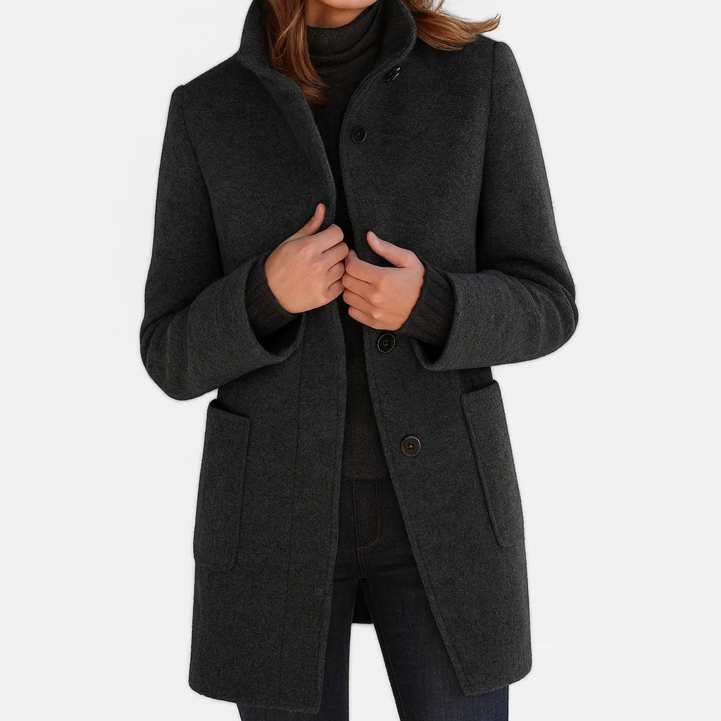 Joséphine™ | Manteau élégant et confortable à col montant