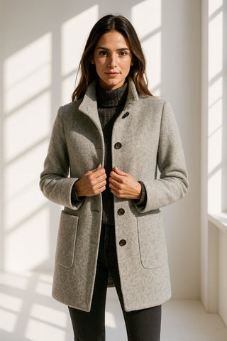 Joséphine™ | Manteau élégant et confortable à col montant