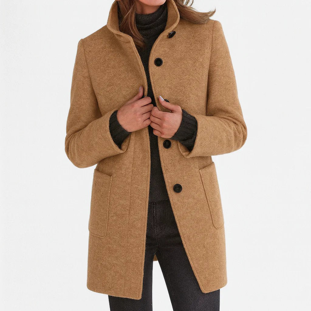 Joséphine™ | Manteau élégant et confortable à col montant