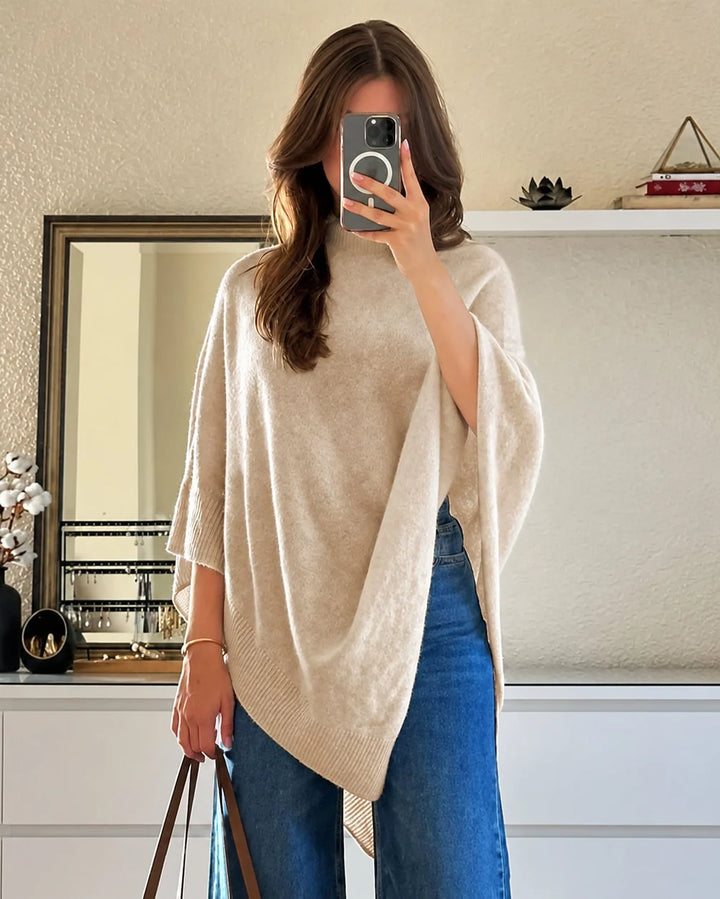 Céleste™ poncho asymétrique en maille fine