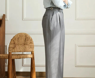 Inès™ | Pantalon fluide taille haute pour femme