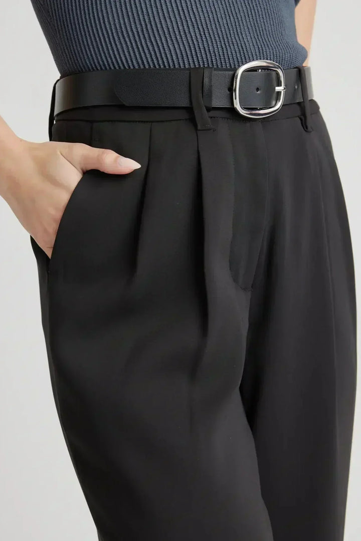 Marine™ | Pantalon large taille haute