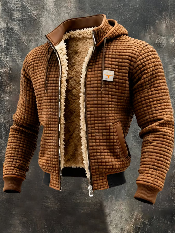 Laluna® | Veste Retro avec Capuche et Fermeture Éclair