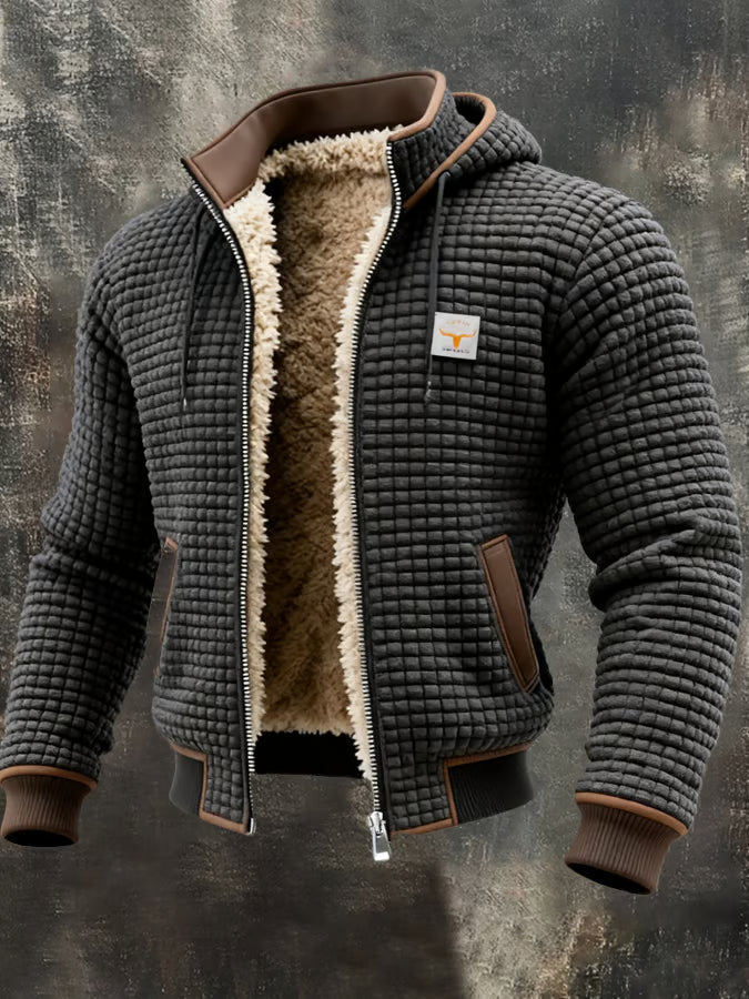 Laluna® | Veste Retro avec Capuche et Fermeture Éclair