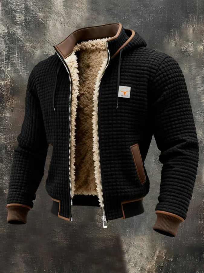 Laluna® | Veste Retro avec Capuche et Fermeture Éclair