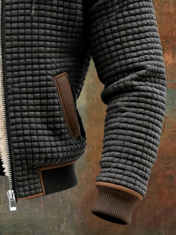 Laluna® | Veste Retro avec Capuche et Fermeture Éclair